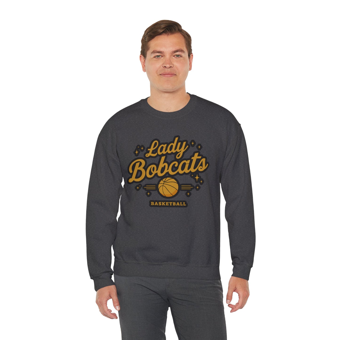 Adult Crewneck Sweatshirt \ Phil Campbell Bobcats Basketball \ PCBBKG2