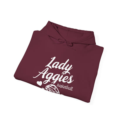 Adult Hoodie Sweatshirt \ Hamilton Aggies Basketball \ HABBG2