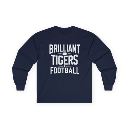 Adult Long Sleeve Tee \ Brilliant Tigers Football \ BTF1