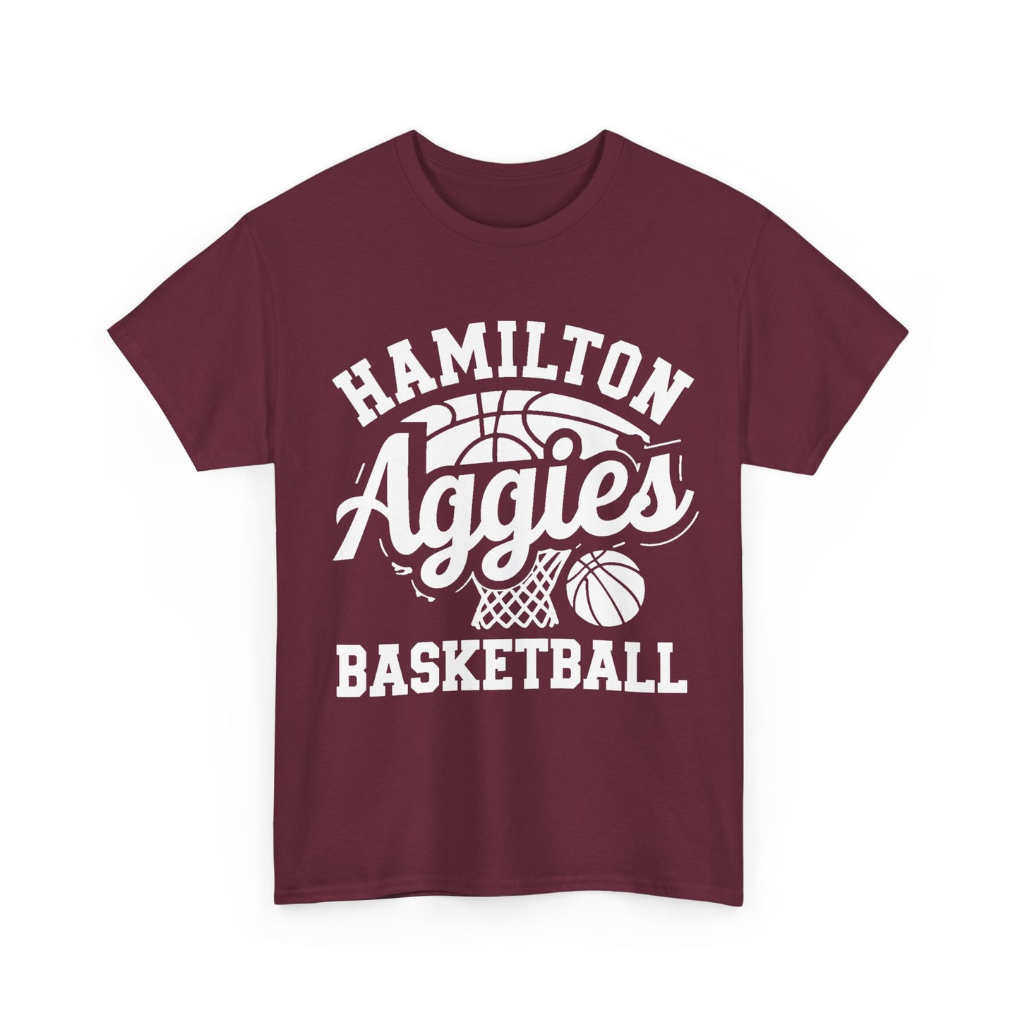 Adult Tee \ Hamilton Aggies Basketball \ HABBG1