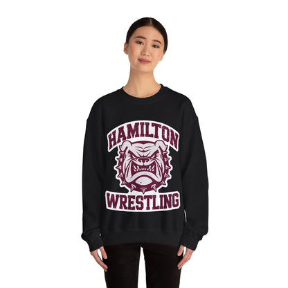 Adult Crewneck Sweatshirt \ Hamilton Aggies Wrestling \ HAW2