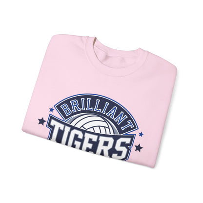 Adult Crewneck Sweatshirt \ Brilliant Tigers Volleyball \ BTV1