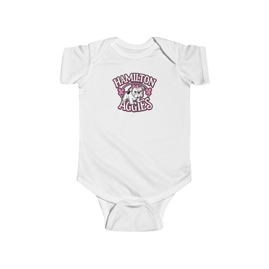 Short Sleeve Baby Bodysuit \ Hamilton Aggies \ HAG4