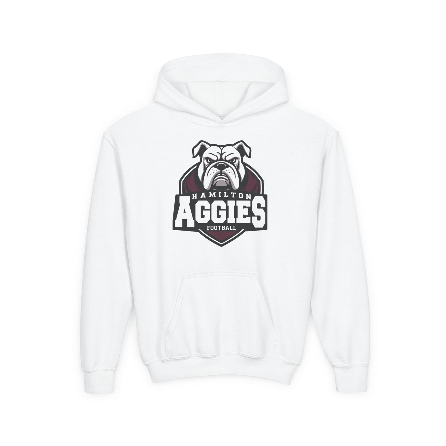 Youth Hoodie Sweatshirt \ Hamilton Aggies Football \ HAF2