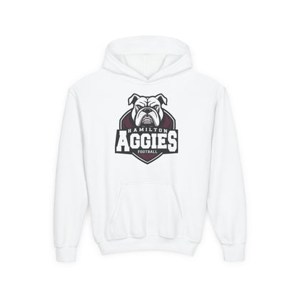 Youth Hoodie Sweatshirt \ Hamilton Aggies Football \ HAF2