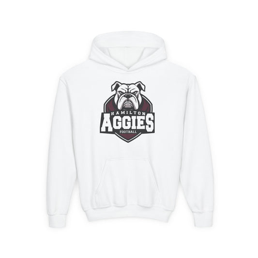 Youth Hoodie Sweatshirt \ Hamilton Aggies Football \ HAF2