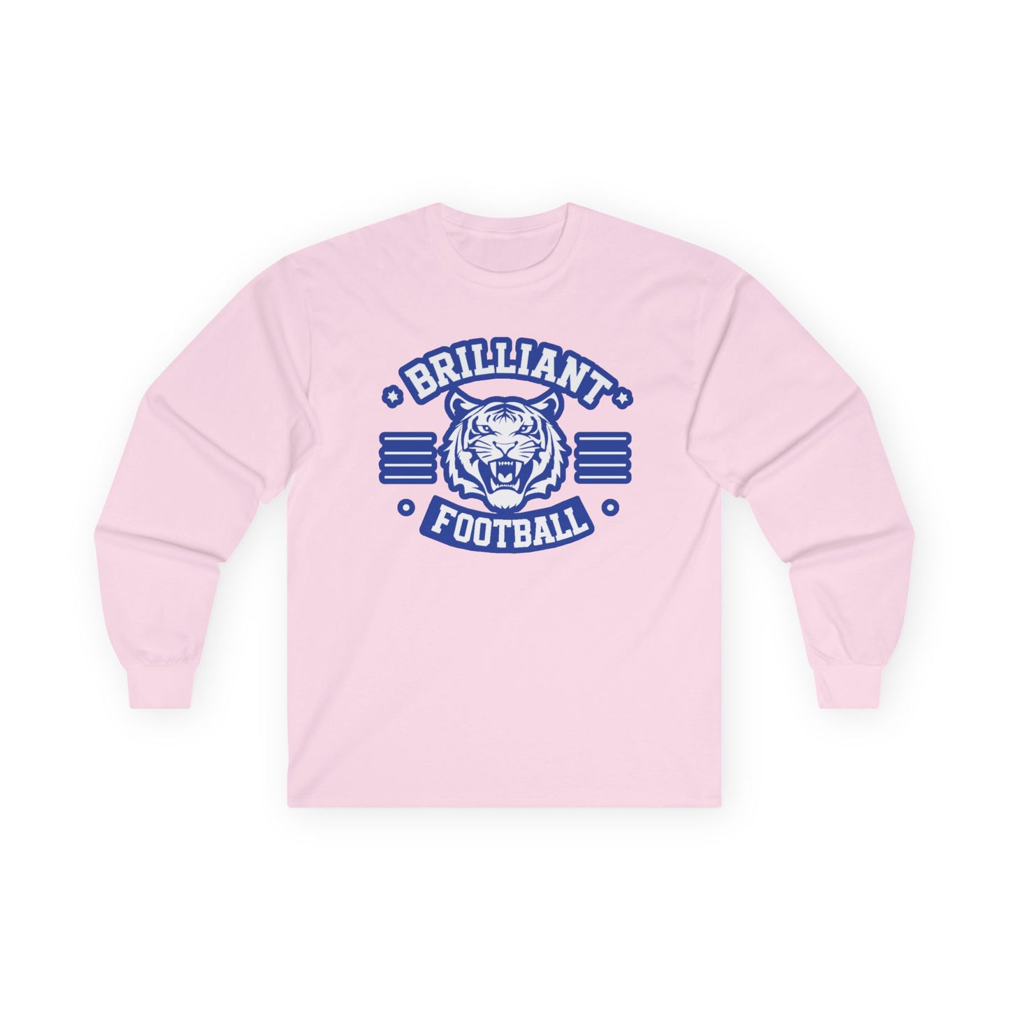 Adult Long Sleeve Tee \ Brilliant Tigers Football \ BTF2