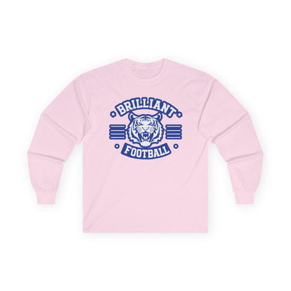 Adult Long Sleeve Tee \ Brilliant Tigers Football \ BTF2