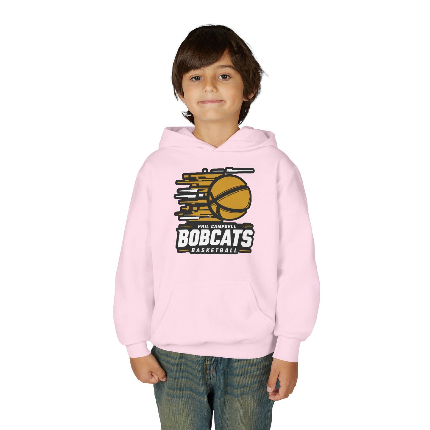 Youth Hoodie Sweatshirt \ Phil Campbell Bobcats Basketball \ PCBBK2