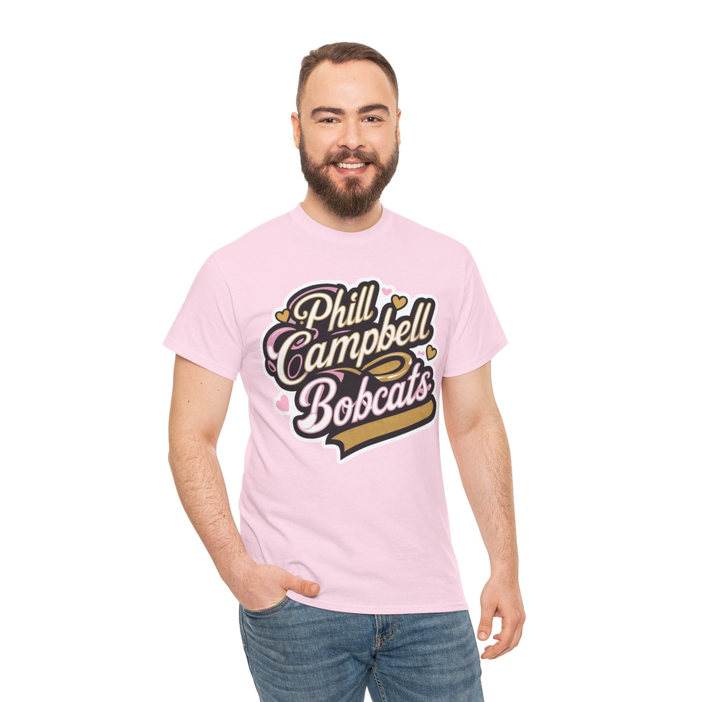 Adult Tee \ Phill Campbell Bobcats \ PCBG1
