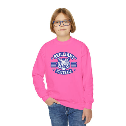 Youth Crewneck Sweatshirt \ Brilliant Tigers Football \ BTF2