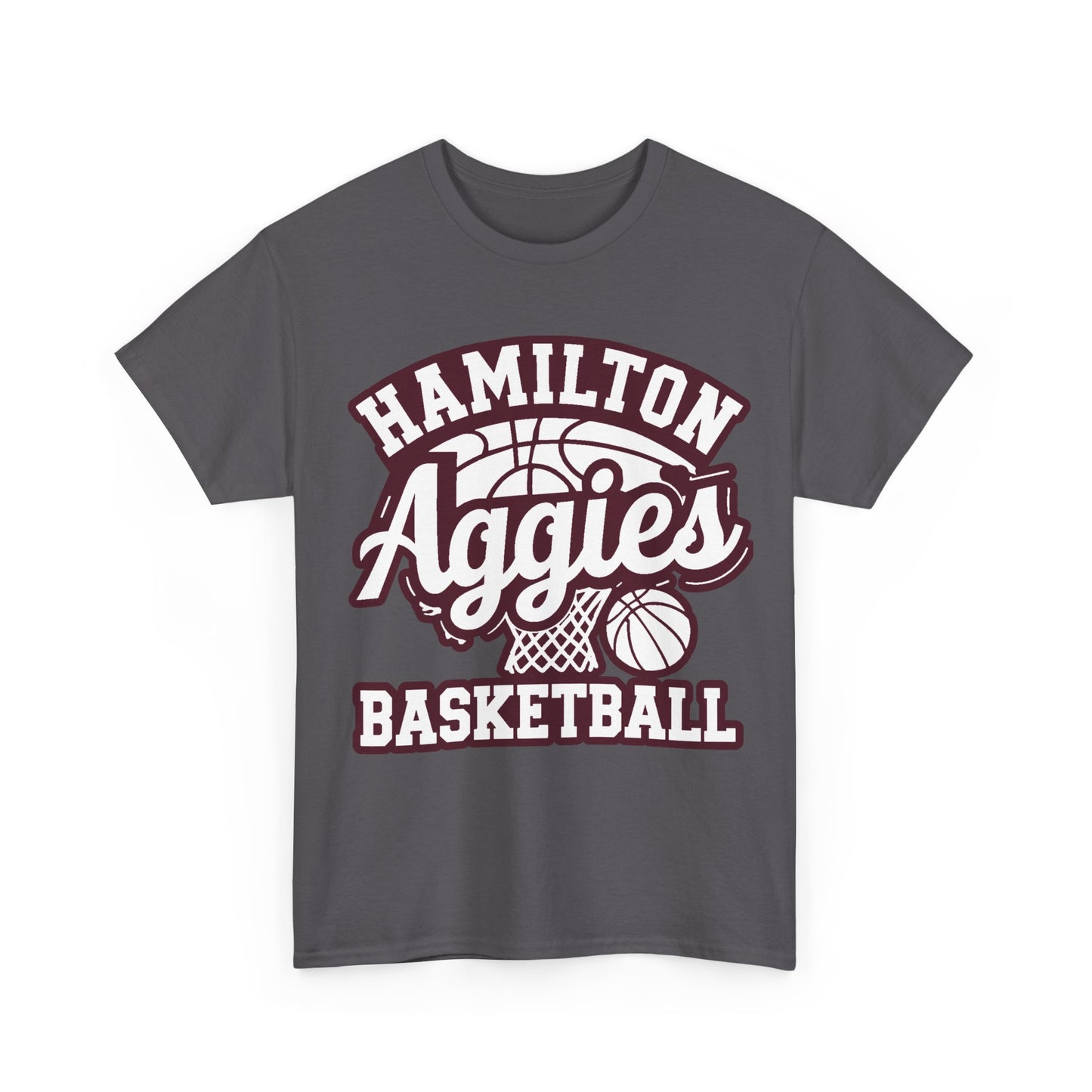 Adult Tee \ Hamilton Aggies Basketball \ HABBG1
