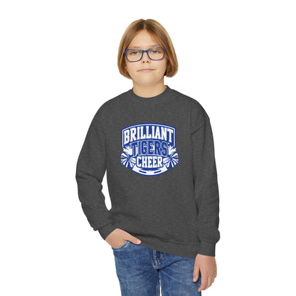 Youth Crewneck Sweatshirt \ Brilliant Tigers Cheer \ BTC1