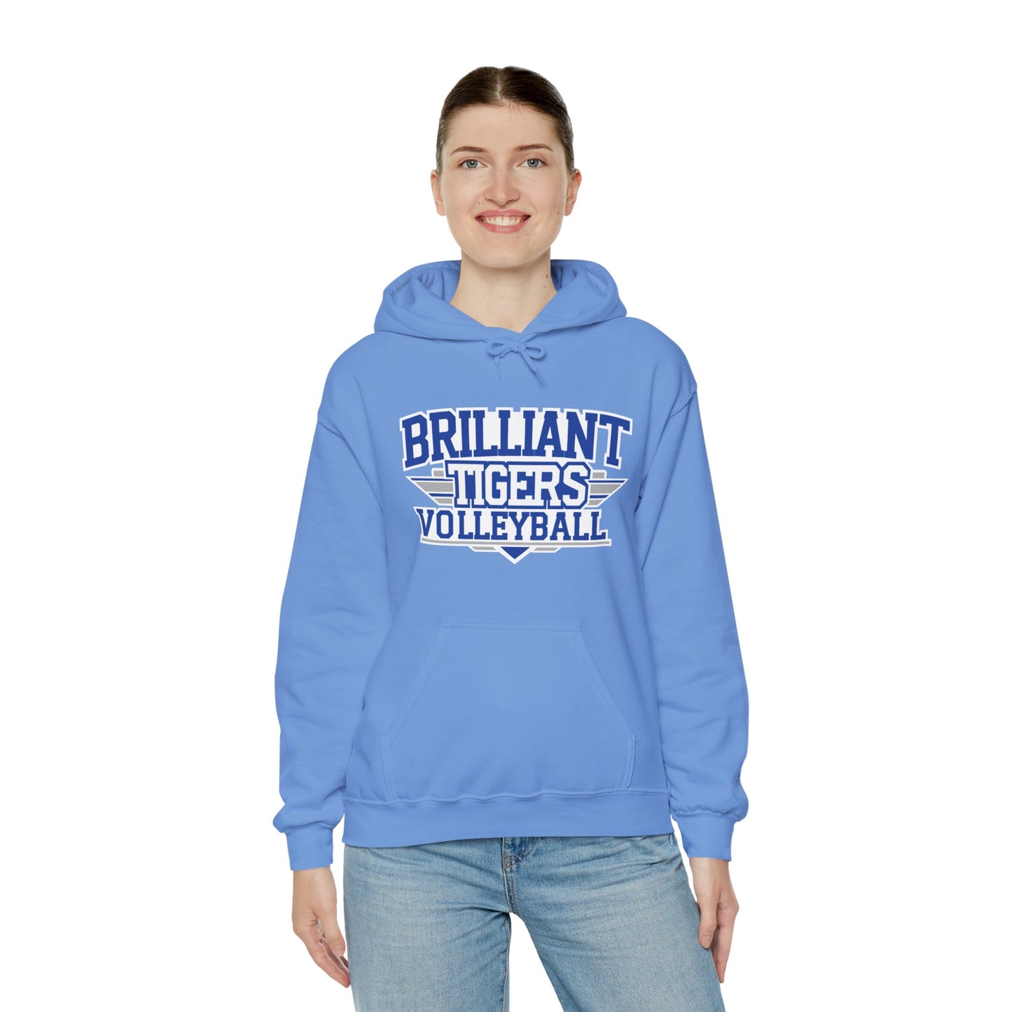 Adult Hoodie Sweatshirt \ Brilliant Tigers Volleyball \ BTV2
