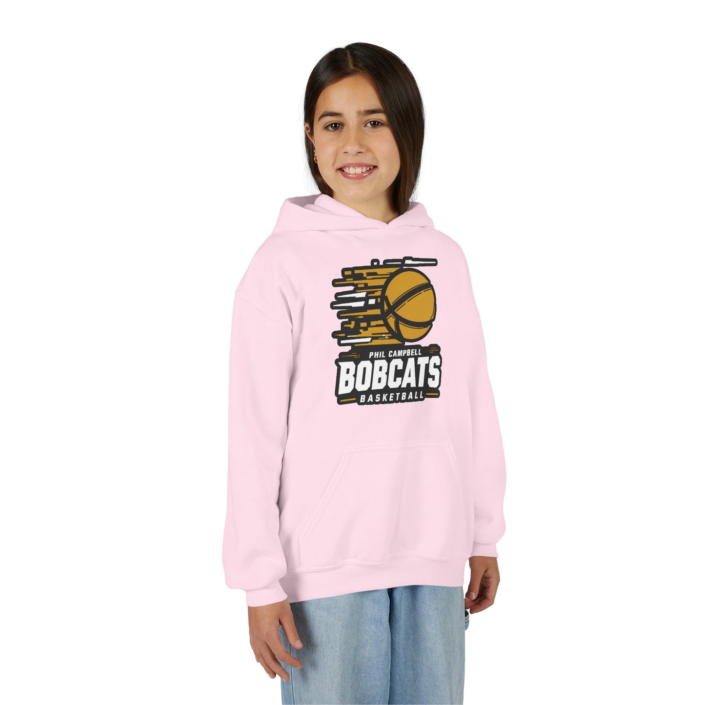 Youth Hoodie Sweatshirt \ Phil Campbell Bobcats Basketball \ PCBBK2
