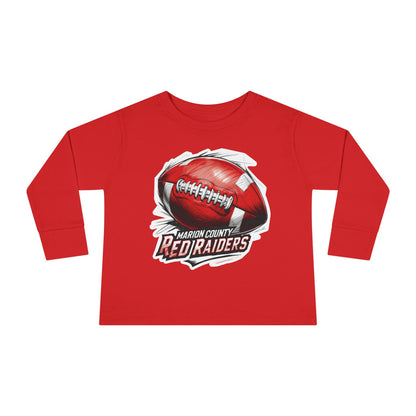 Toddler Long Sleeve Tee \ Marion County Red Raiders Football \ MCF1