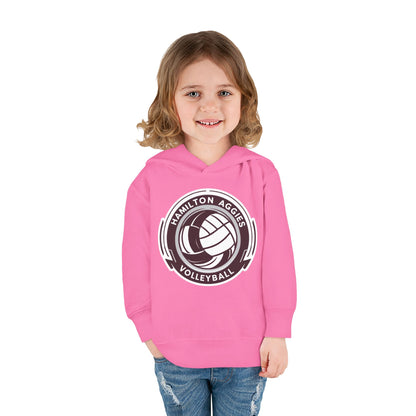 Toddler Hoodie Sweatshirt \ Hamilton Aggies Volleyball \ HAV1