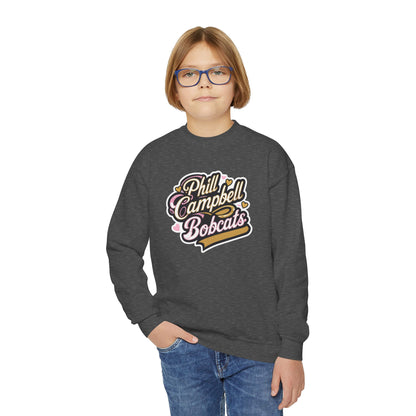 Youth Crewneck Sweatshirt \ Phill Campbell Bobcats \ PCBG1