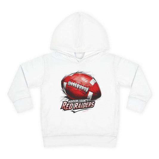 Toddler  Hoodie Sweatshirt \ Marion County Red Raiders Football \ MCF1