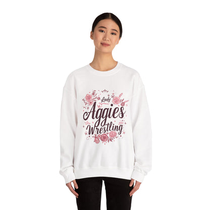 Adult Crewneck Sweatshirt \ Hamilton Aggies Wrestling \ HAWG1