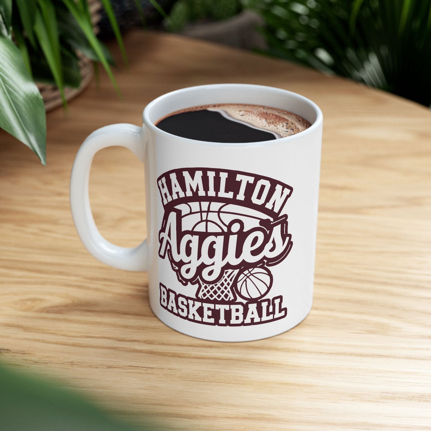 Coffee Mug \ Hamilton Aggies Basketball \ HABBG1