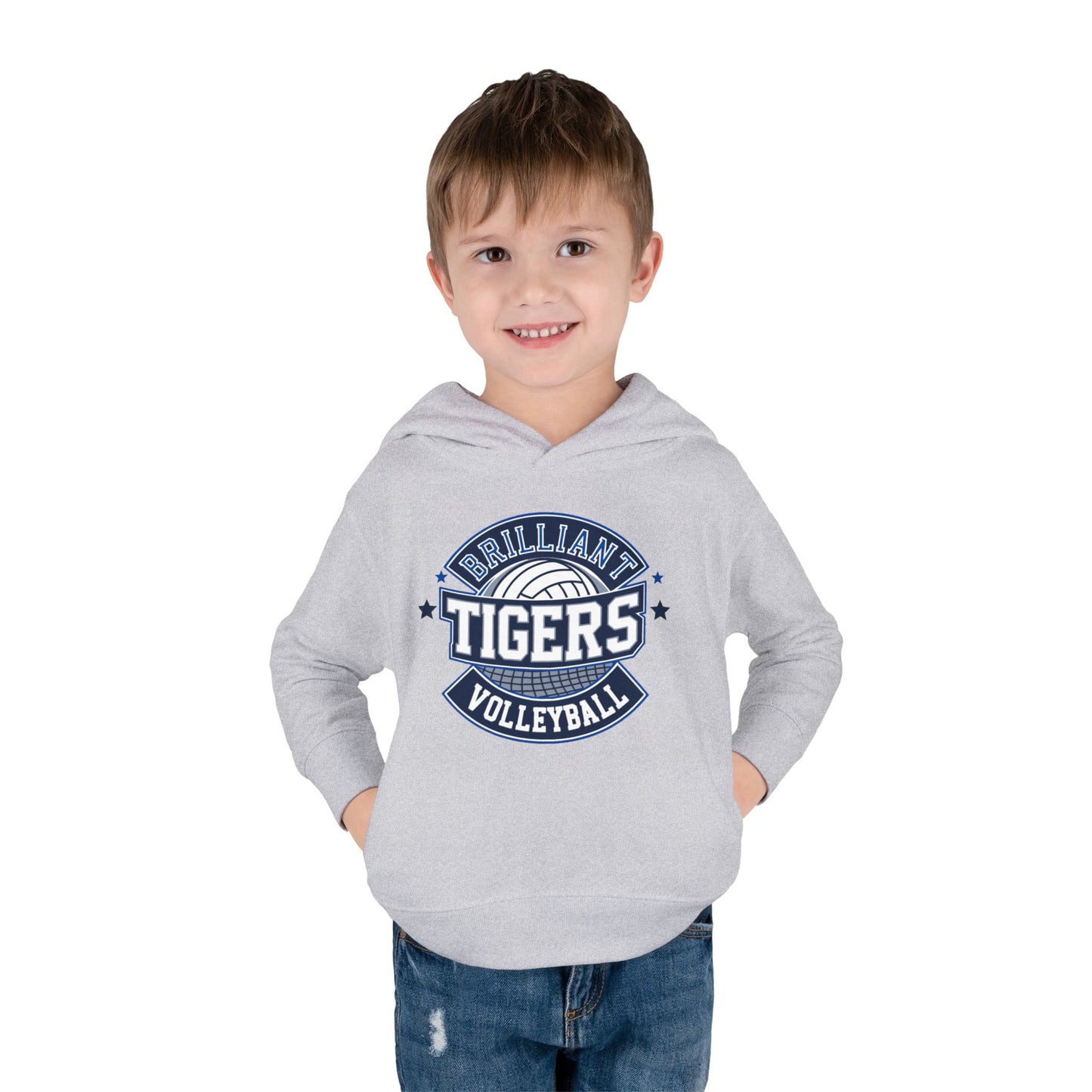 Toddler Hoodie Sweatshirt \ Brilliant Tigers Volleyball \ BTV1