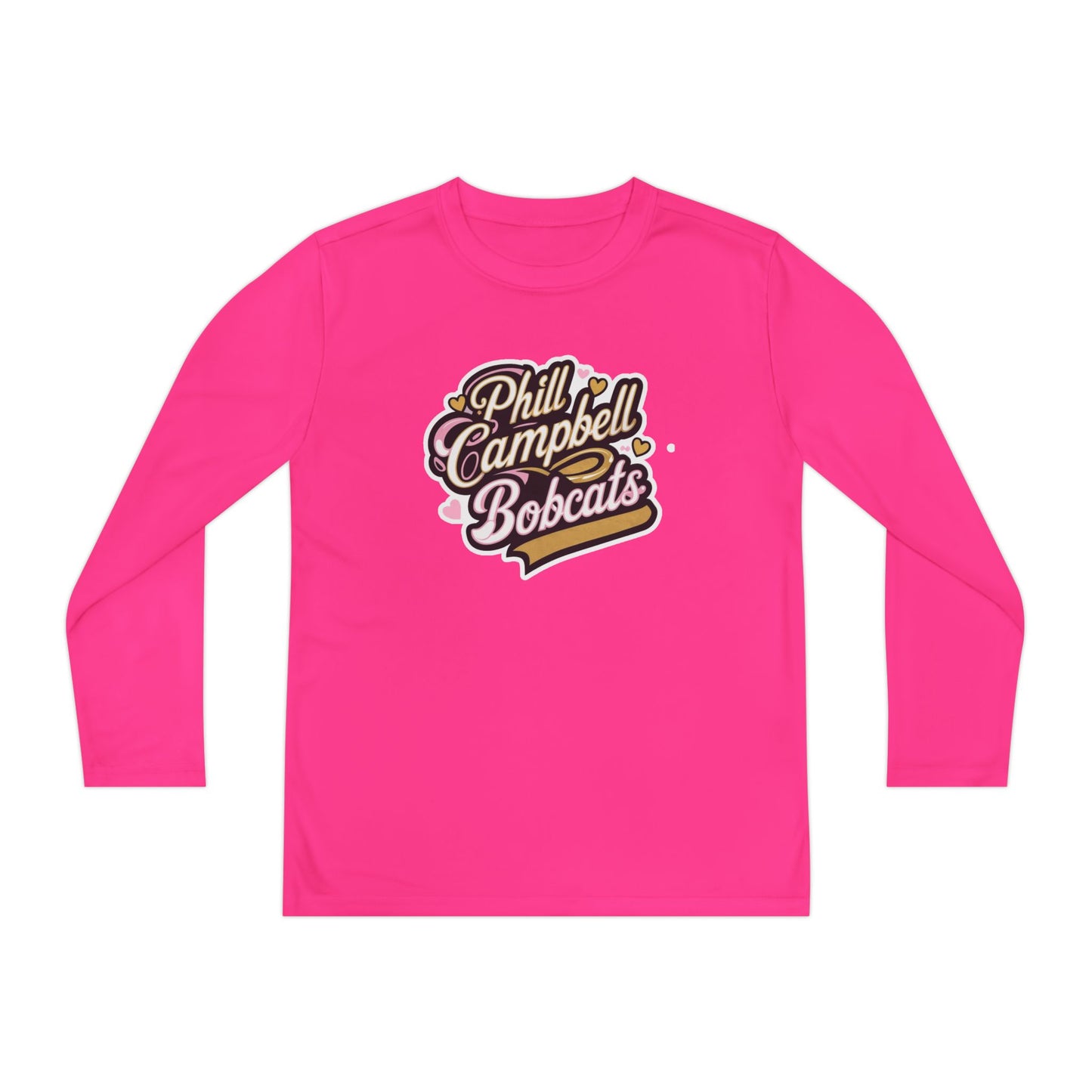 Youth Long Sleeve Tee \ Phill Campbell Bobcats \ PCBG1