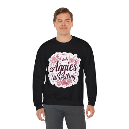 Adult Crewneck Sweatshirt \ Hamilton Aggies Wrestling \ HAWG1