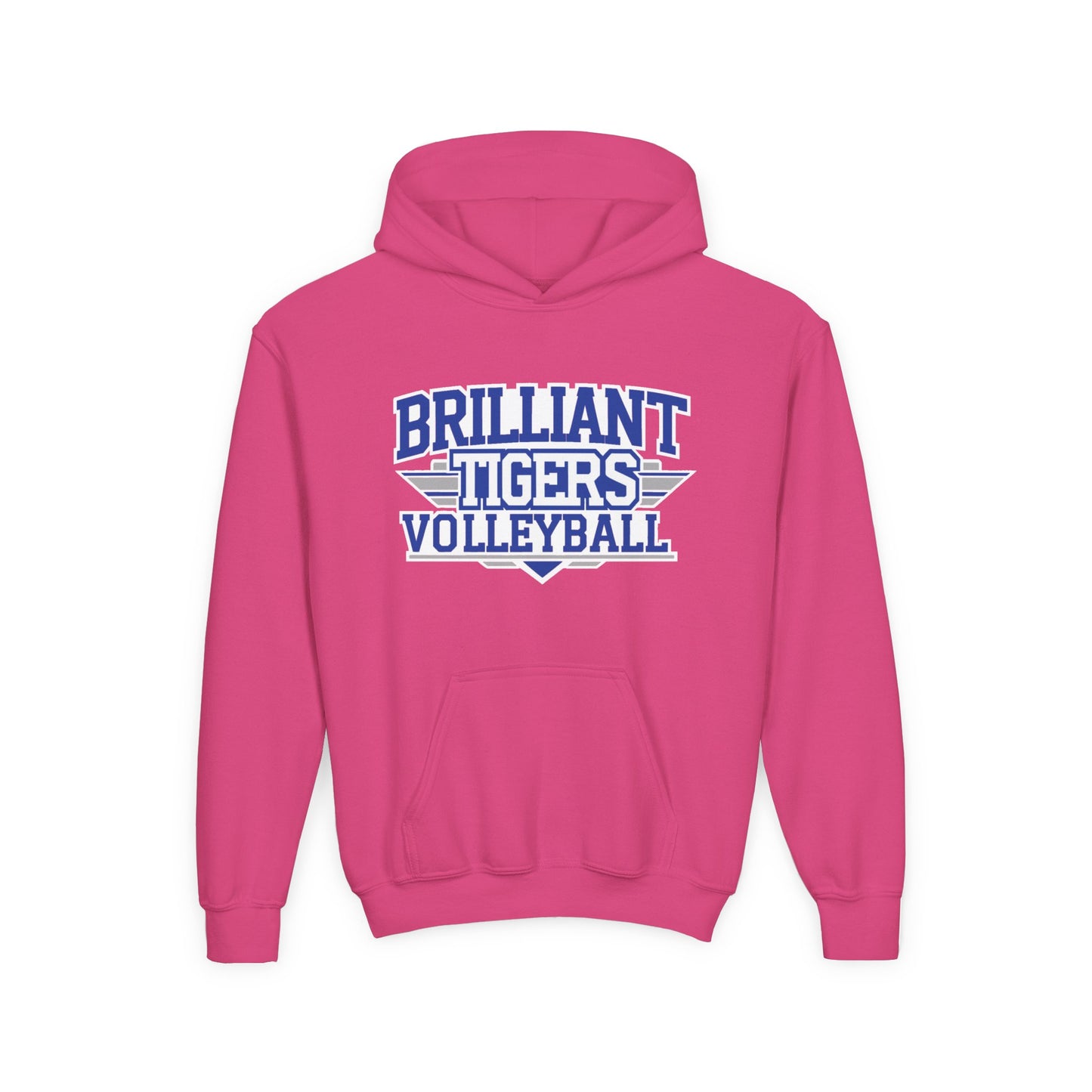 Youth Hoodie Sweatshirt \ Brilliant Tigers Volleyball \ BTV2