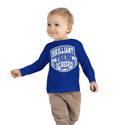 Toddler Long Sleeve Tee \ Brilliant Tigers Cheer \ BTC1