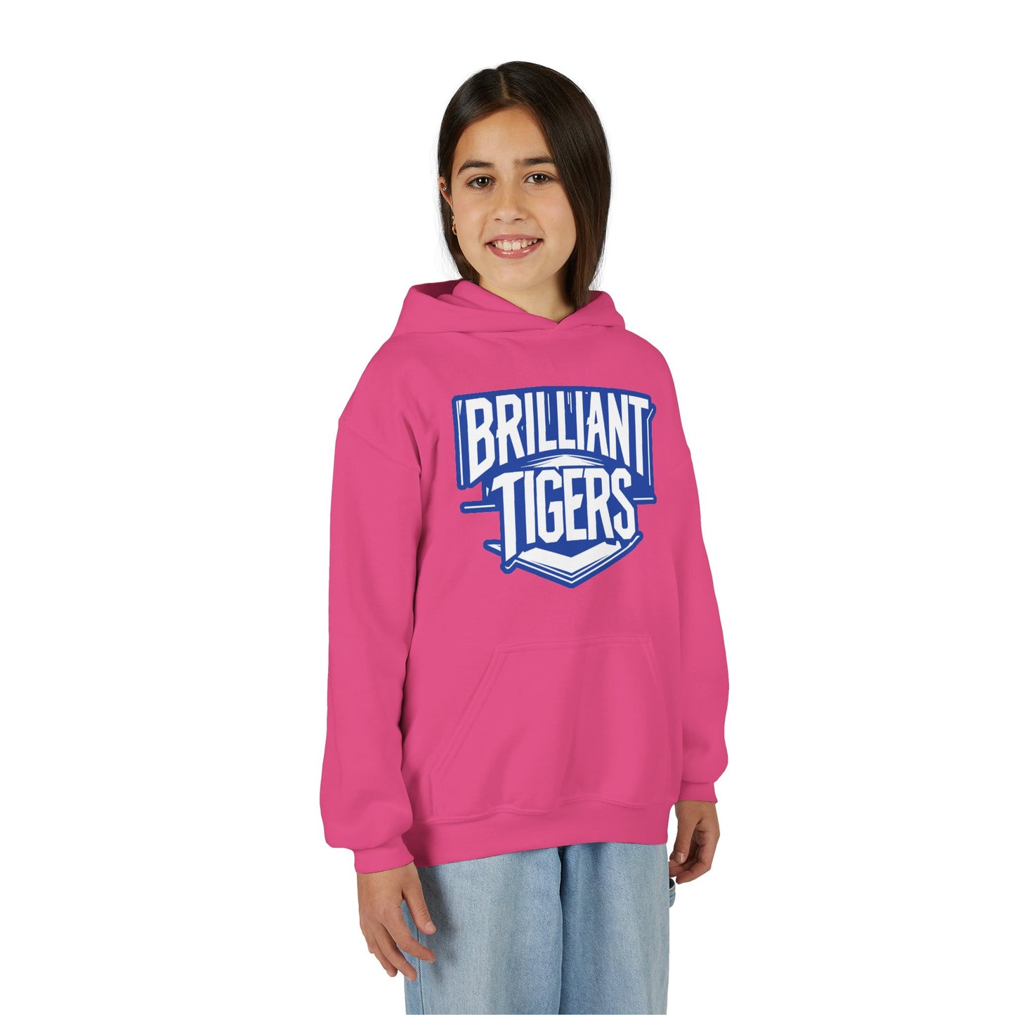 Youth Hooded Sweatshirt \ Brilliant Tigers \ BT2
