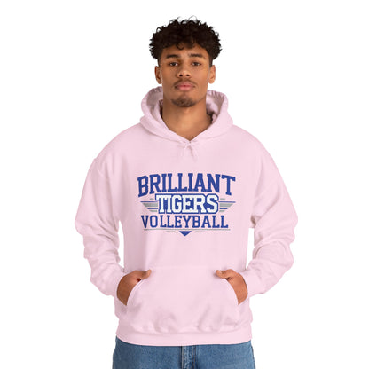 Adult Hoodie Sweatshirt \ Brilliant Tigers Volleyball \ BTV2