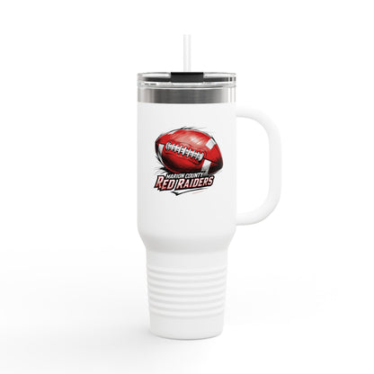 40oz Insulated Tumbler \ Marion County Red Raiders Football \ MCF1