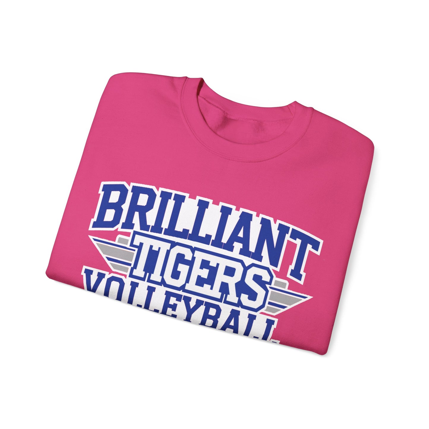 Adult Crewneck Sweatshirt \ Brilliant Tigers Volleyball \ BTV2