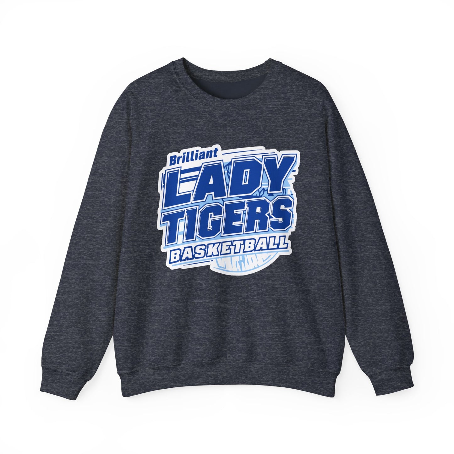 Adult Crewneck Sweatshirt \ Brilliant Tigers Basketball \ BTBKG2