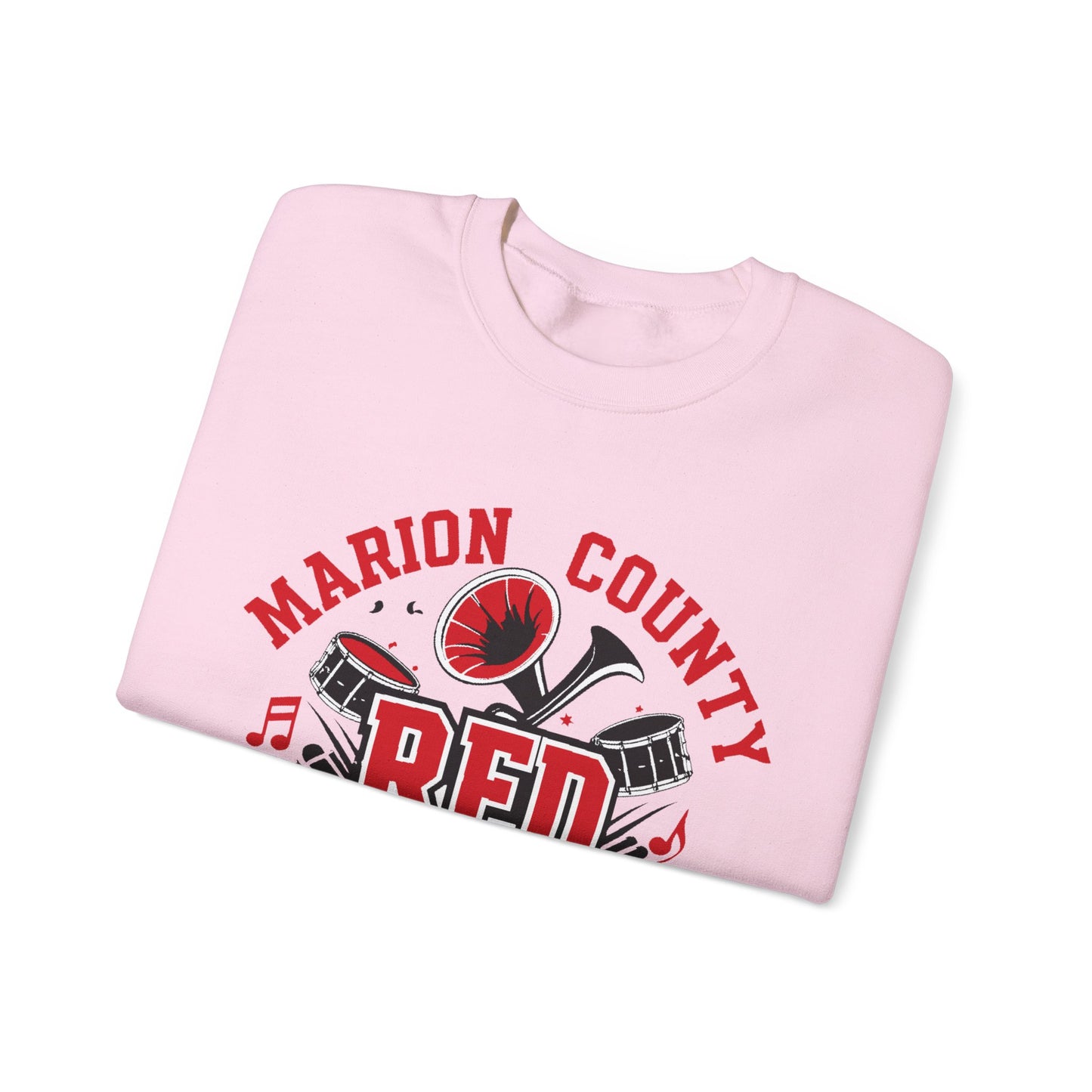 Adult Crewneck Sweatshirt \ Marion County Red Raiders Band \ MCB2