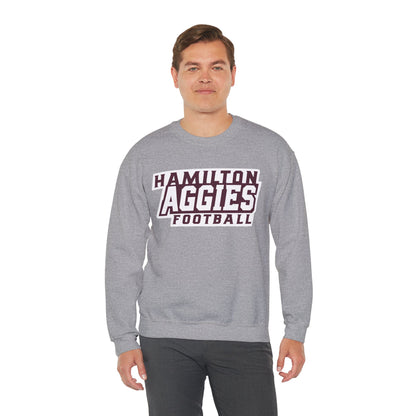 Adult Crewneck Sweatshirt \ Hamilton Aggies Football \ HAF1