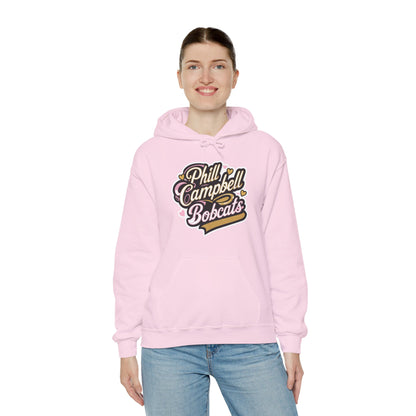 Adult Hoodie Sweatshirt \ Phill Campbell Bobcats \ PCBG1