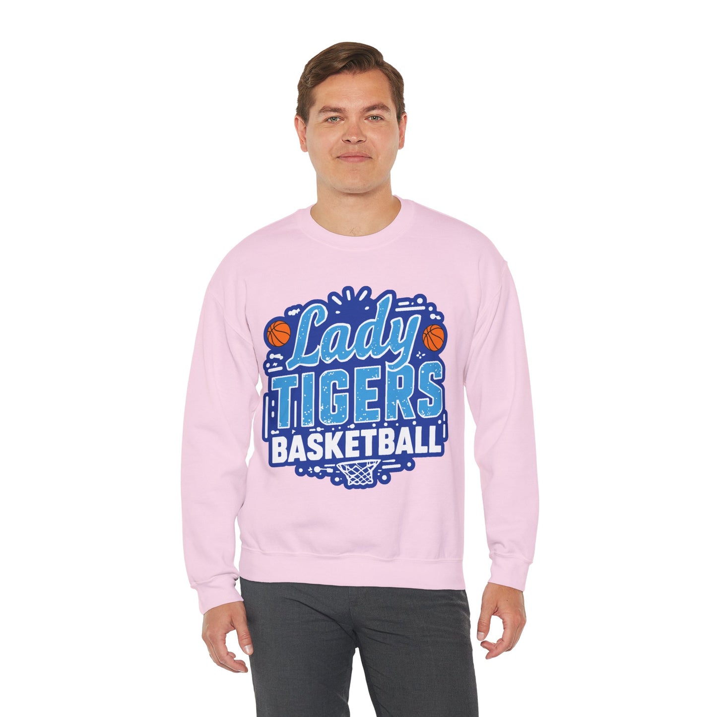 Adult Crewneck Sweatshirt \ Brilliant Tigers Basketball \ BTBKG1