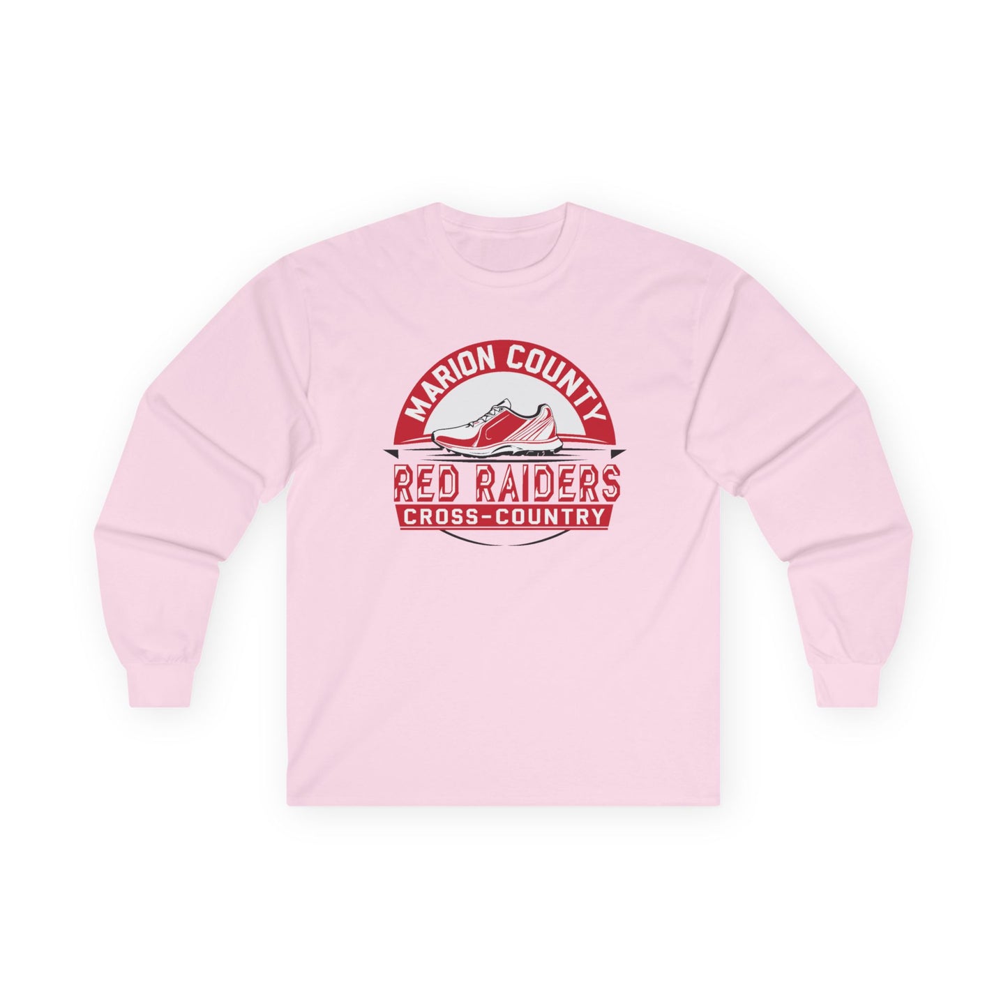 Adult Long Sleeve Tee \ Marion County Red Raiders Cross-Country \ MCCC1