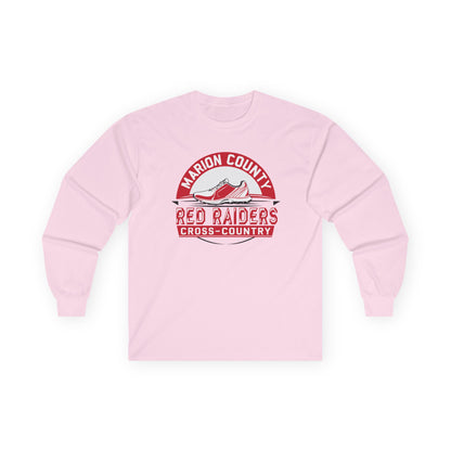 Adult Long Sleeve Tee \ Marion County Red Raiders Cross-Country \ MCCC1