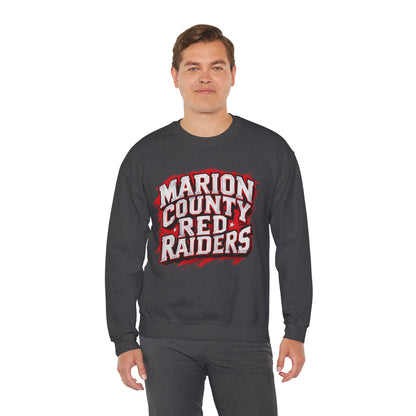 Adult Crewneck Sweatshirt \ Marion County Red Raiders \ MC1