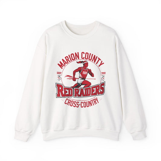 Adult Crewneck Sweatshirt \ Marion County Red Raiders Cross-Country \ MCCC2