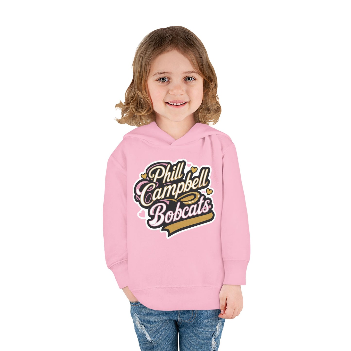 Toddler Hoodie Sweatshirt \ Phill Campbell Bobcats \ PCBG1