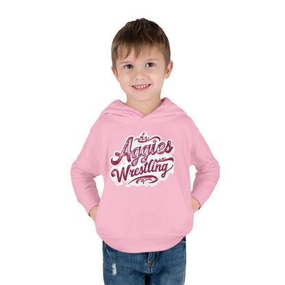 Toddler Hoodie Sweatshirt \ Hamilton Aggies Wrestling \ HAWG2