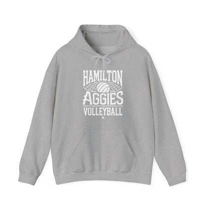 Adult Hoodie Sweatshirt \ Hamilton Aggies Volleyball \ HAV2