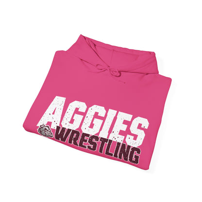 Adult Hoodie Sweatshirt \ Hamilton Aggies Wrestling \ HAW3
