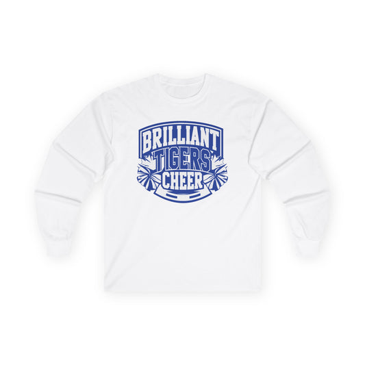 Adult Long Sleeve Tee \ Brilliant Tigers Cheer \ BTC1