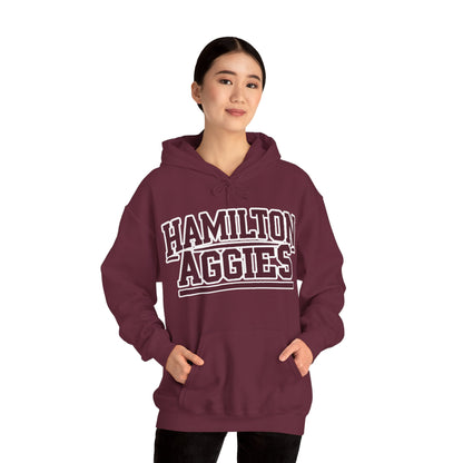 Adult Hoodie Sweatshirt \ Hamilton Aggies \ HA2