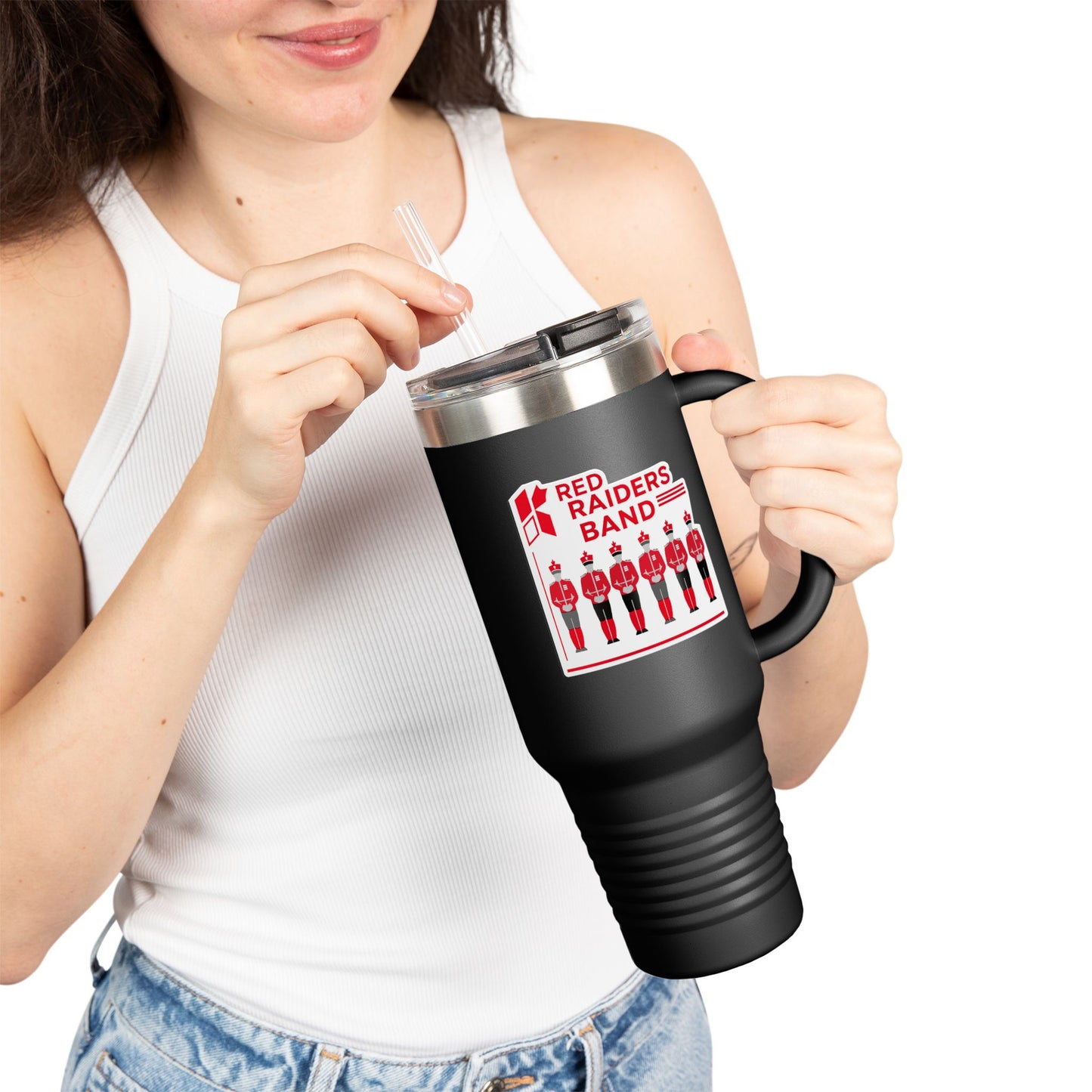 40oz Insulated Tumbler \ Marion County Red Raiders Band \ MCB1